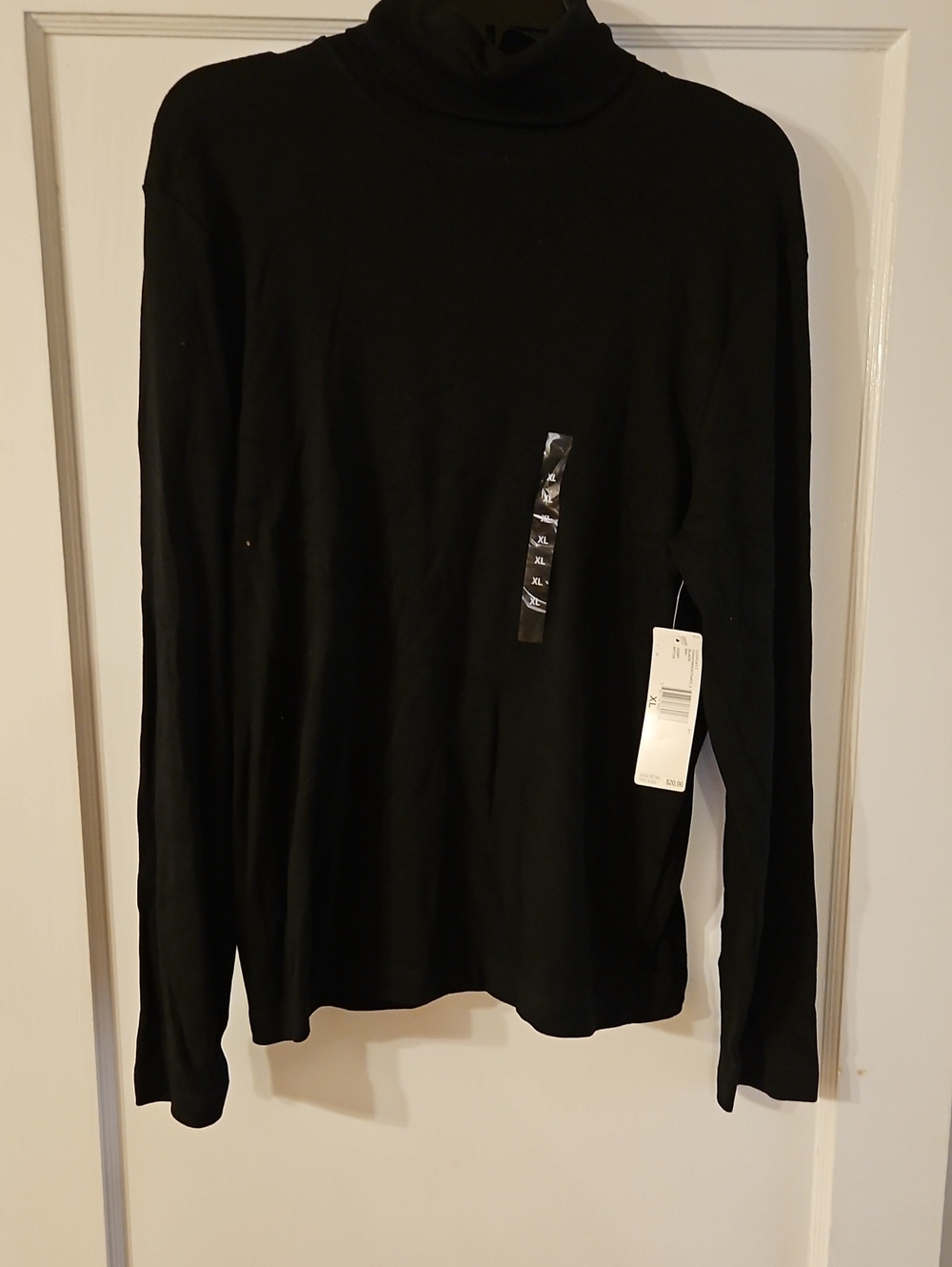 Black Women’s Turtleneck Long-Sleeve Shirt